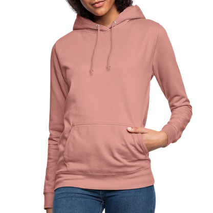 Frauen Hoodie "Totenkopf-Schwert" - Altrosa