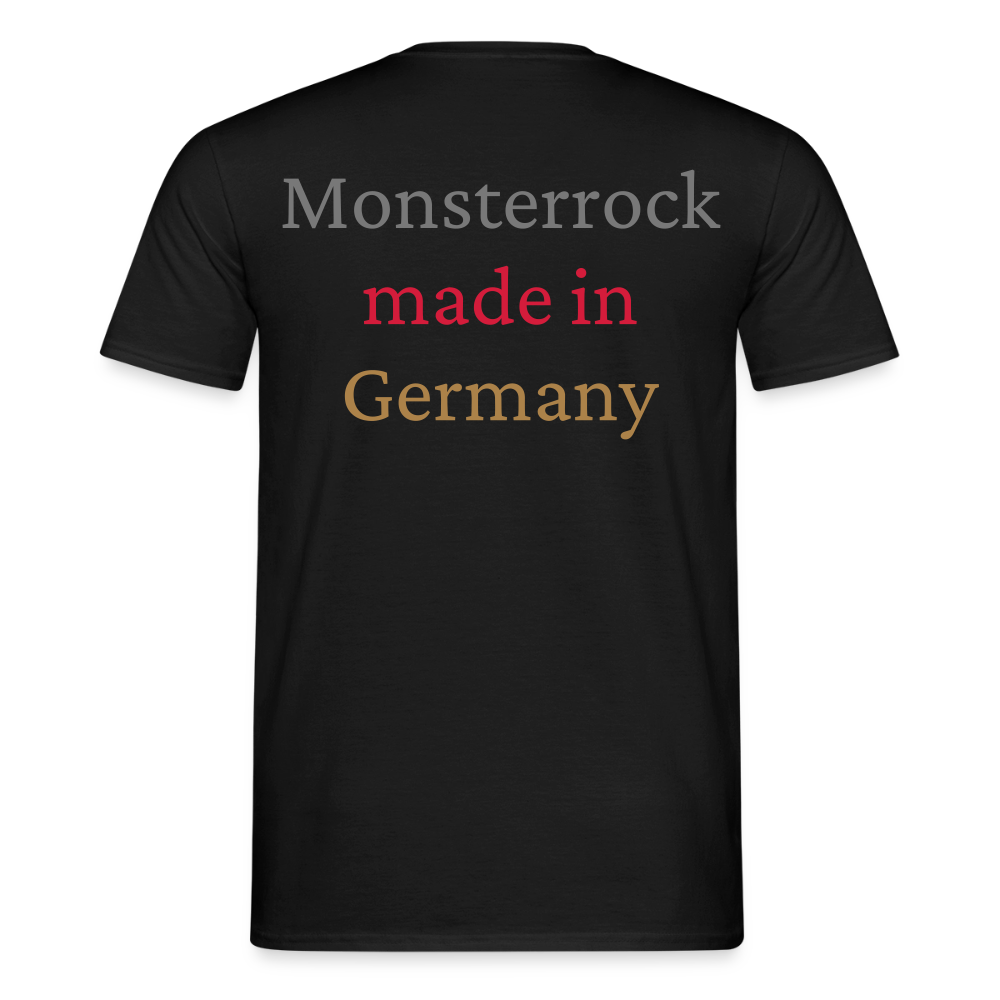 T-Shirt "Monsterrock made in Germany" - Schwarz