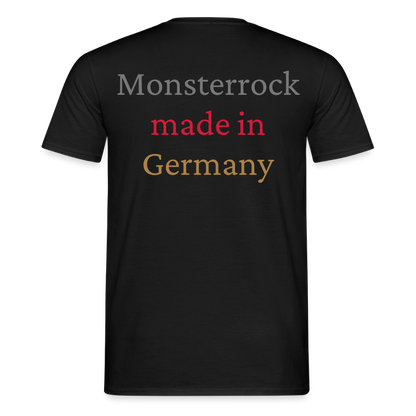 T-Shirt "Monsterrock made in Germany" - Schwarz