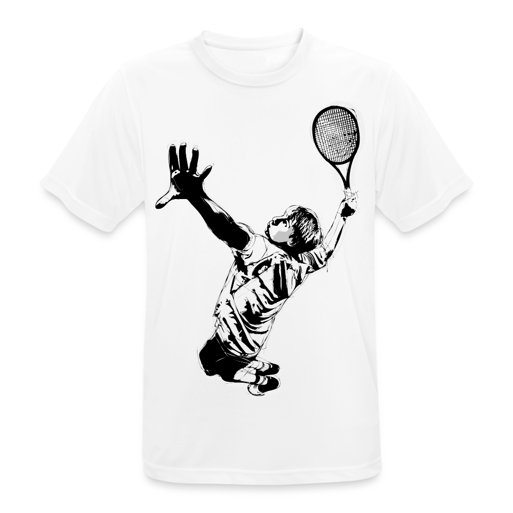 T-Shirt atmungsaktiv Herren "Tennisspieler" - Weiß