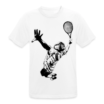 T-Shirt atmungsaktiv Herren "Tennisspieler" - Weiß