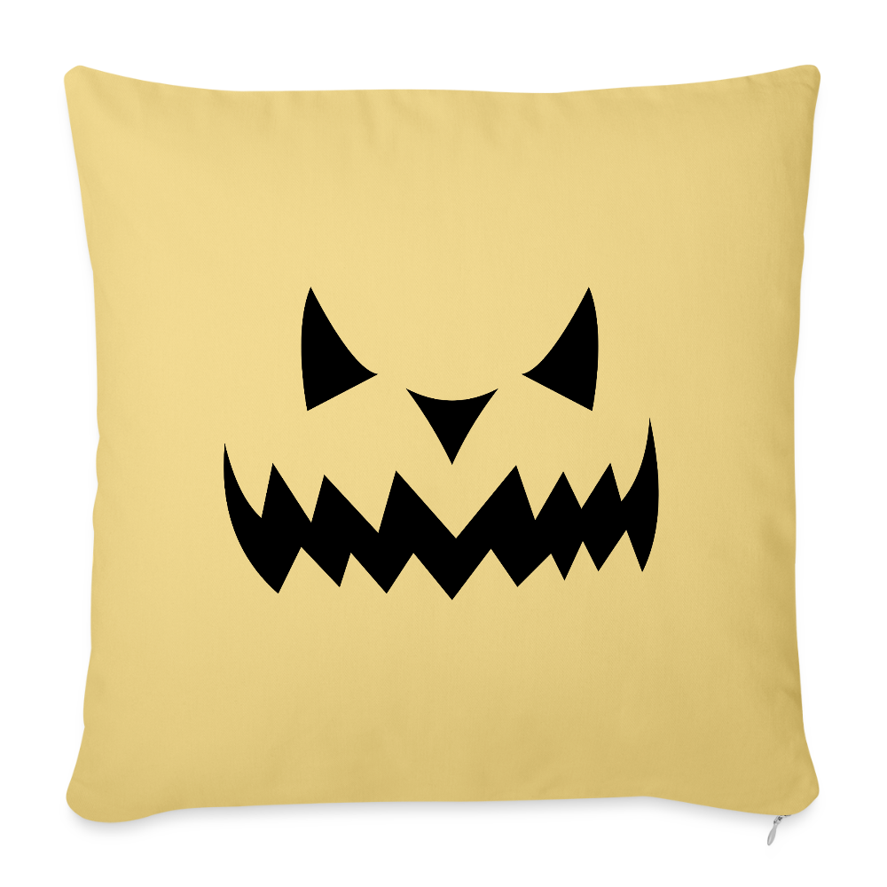 Sofakissen mit Füllung 44 x 44 cm "Hallow Kürbis" - Hellgelb