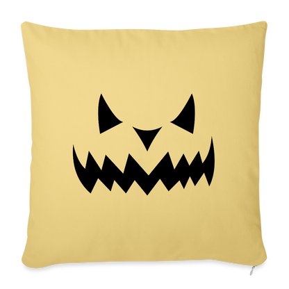 Sofakissen mit Füllung 44 x 44 cm "Hallow Kürbis" - Hellgelb