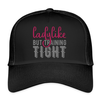 Trucker Cap "Ladylike" - Schwarz/Schwarz