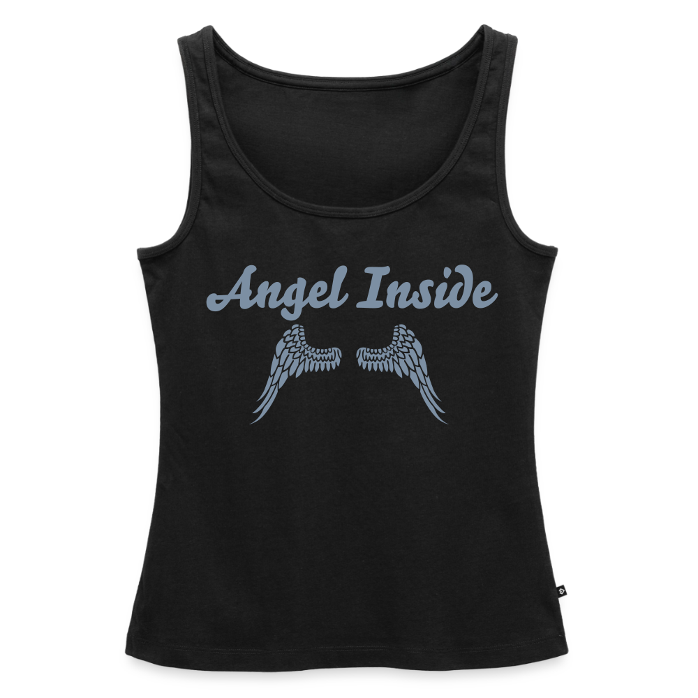 Premium Tanktop "Angel Inside" - Schwarz