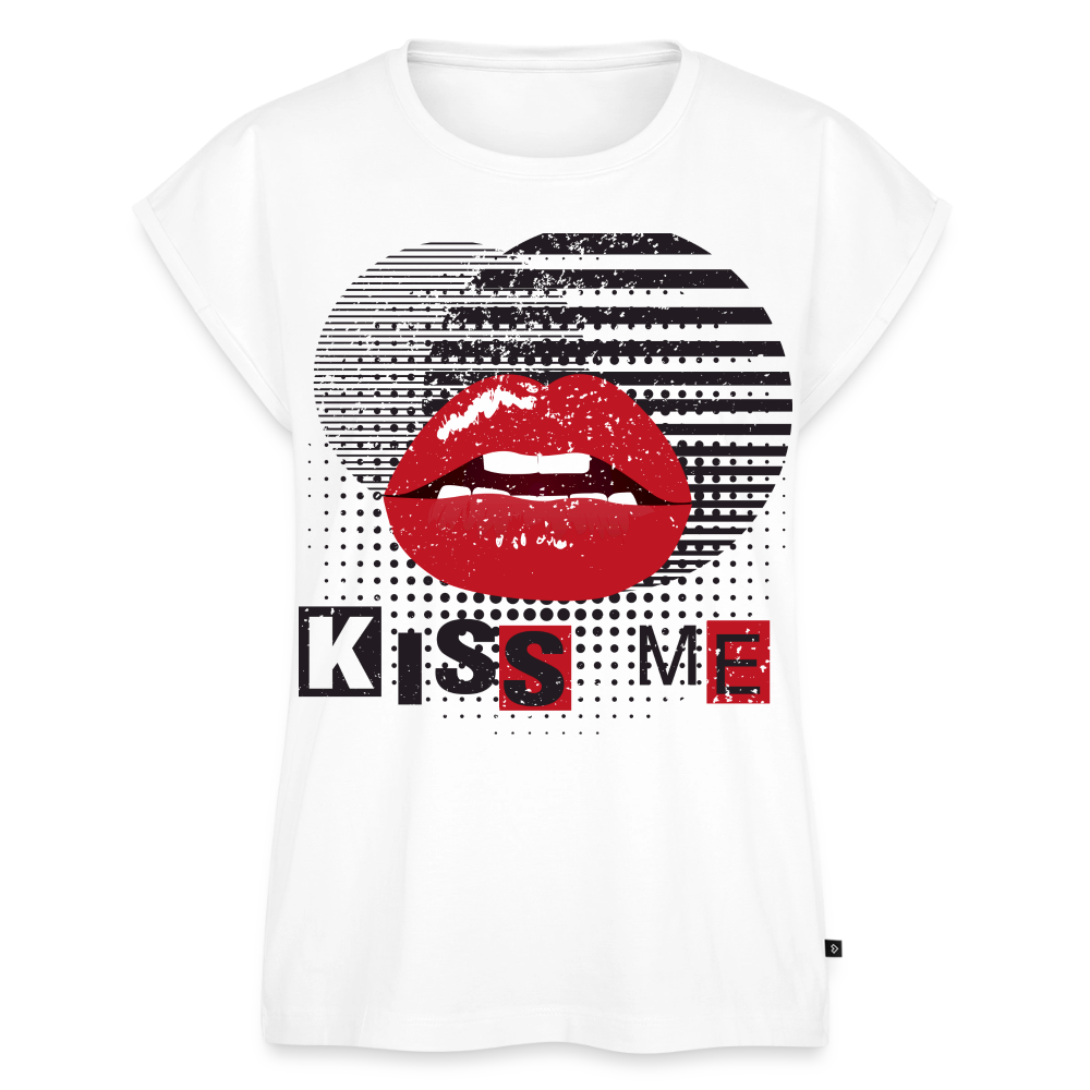 Damen-Shirt "Kiss me" - Weiß