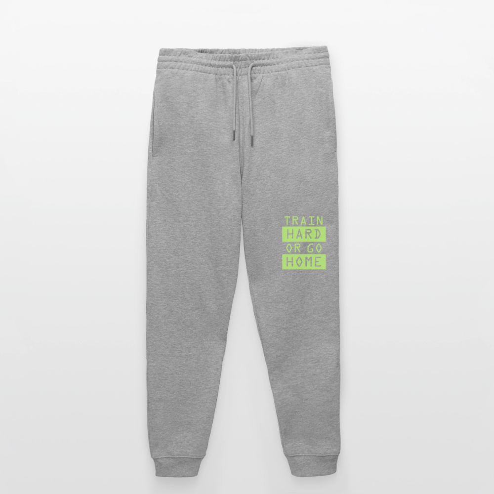 Jogginghose Unisex BIO "Train" - Grau meliert
