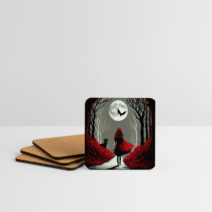 Untersetzer (4er-Set) "Vollmond" - Weiß