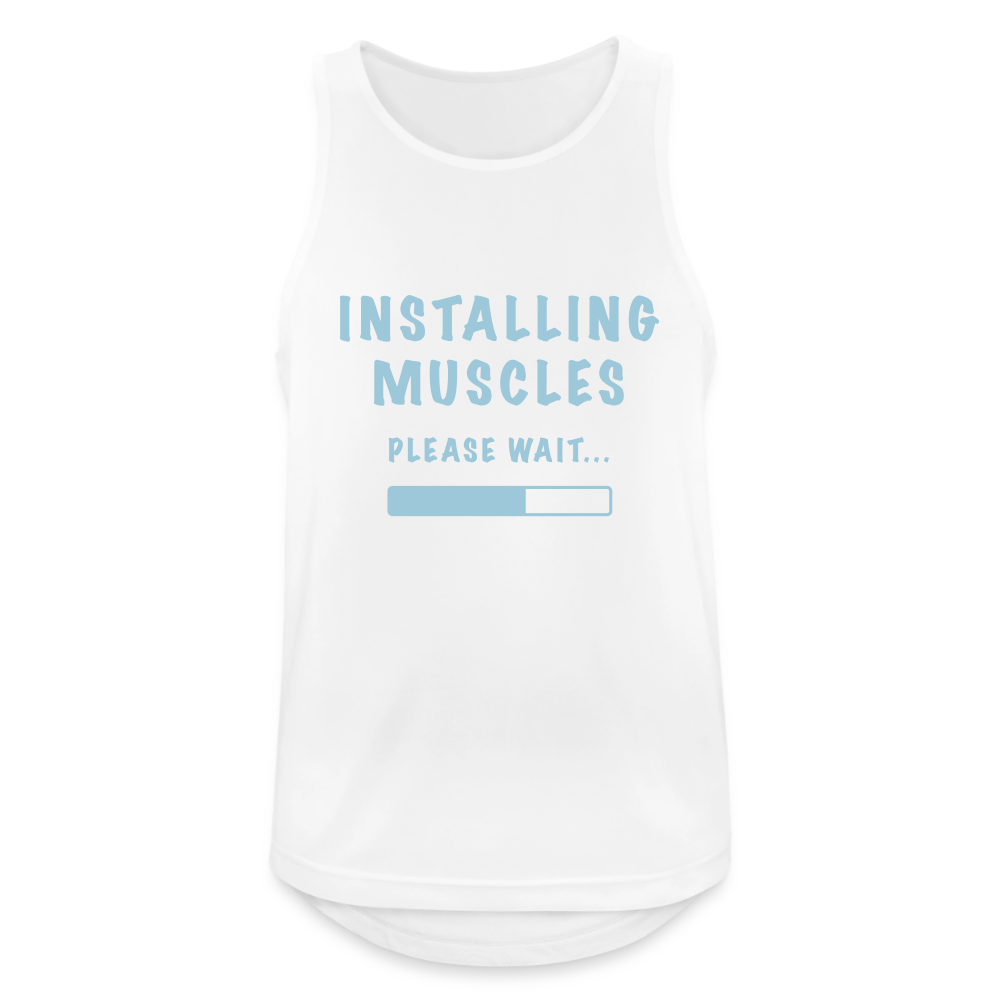 Tanktop atmungsaktiv Herren "Muscles" - Weiß