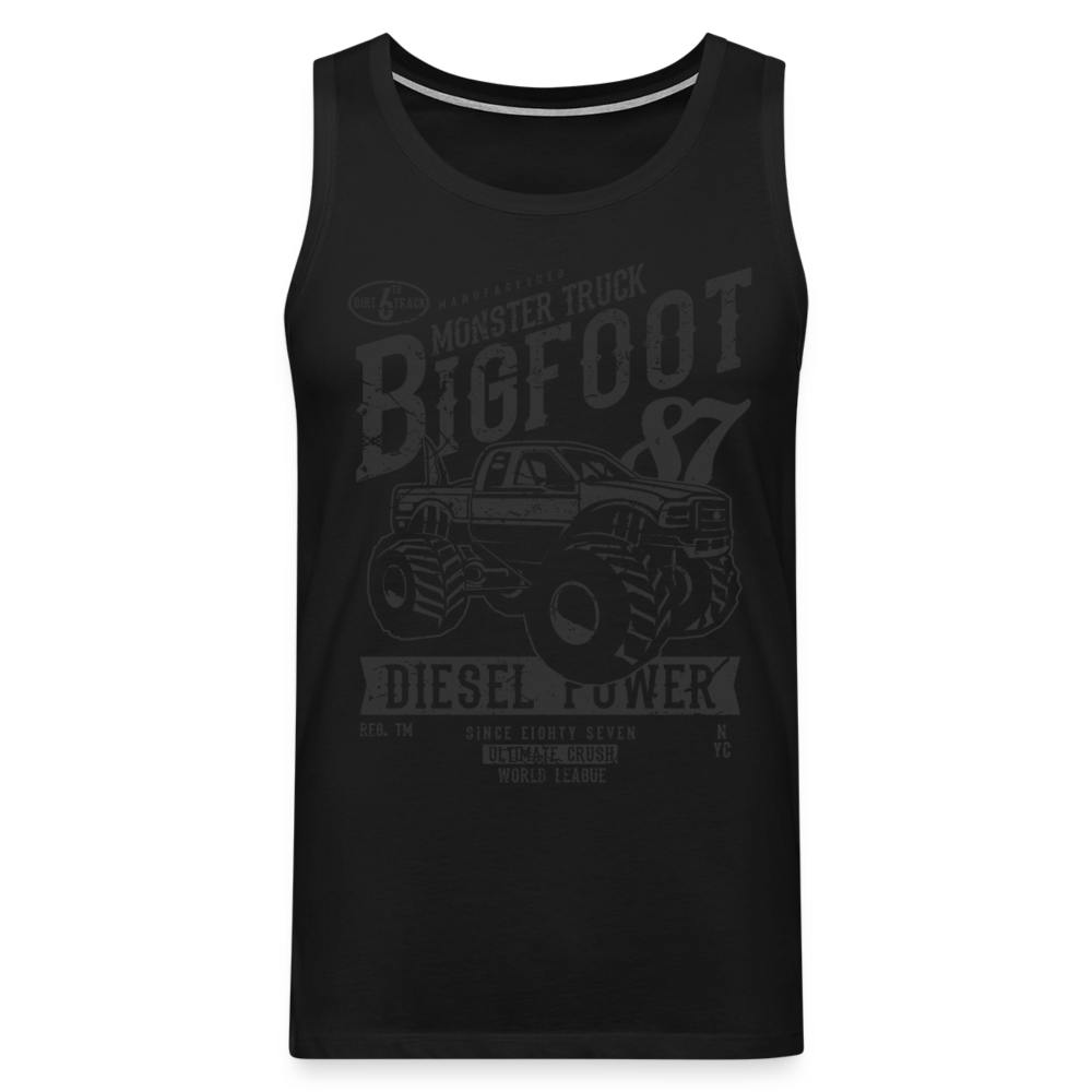 Tank Top "Bigfoot" mit Customizer personalisierbar - Schwarz