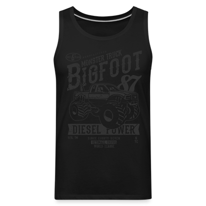 Tank Top "Bigfoot" mit Customizer personalisierbar - Schwarz