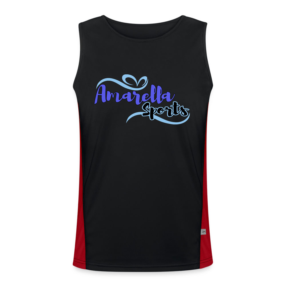Funktionelles Tank Top Herren "Amarella-Sports" - Schwarz/Rot