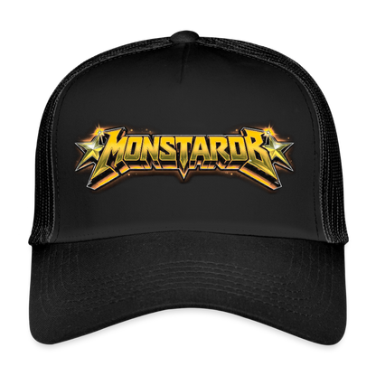 Trucker Cap "Monstarob Gold" - Schwarz/Schwarz