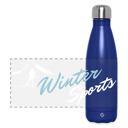 Thermosflasche "Wintersports" - Dunkelblau 