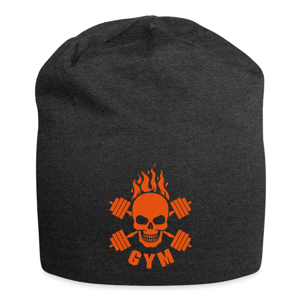Jersey-Beanie "Skull Gym" - Anthrazit