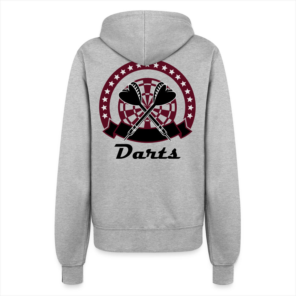 Kapuzenjacke Damen "Darts" - Grau meliert