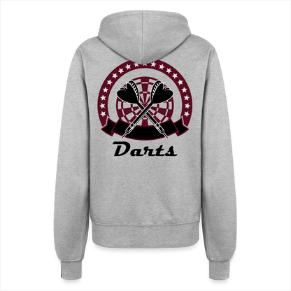 Kapuzenjacke Damen "Darts" - Grau meliert