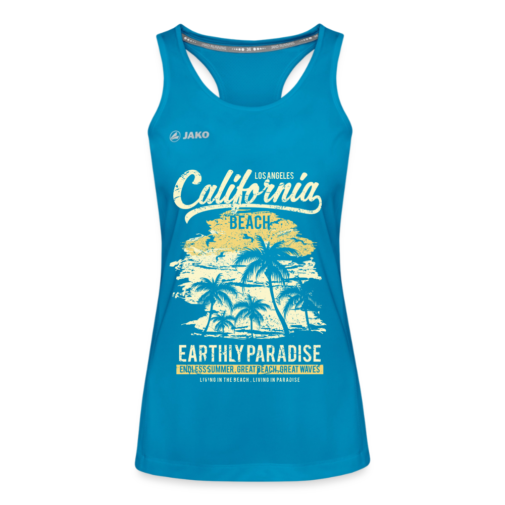 JAKO Frauen Tanktop Run 2.0 "California" - Saphirblau