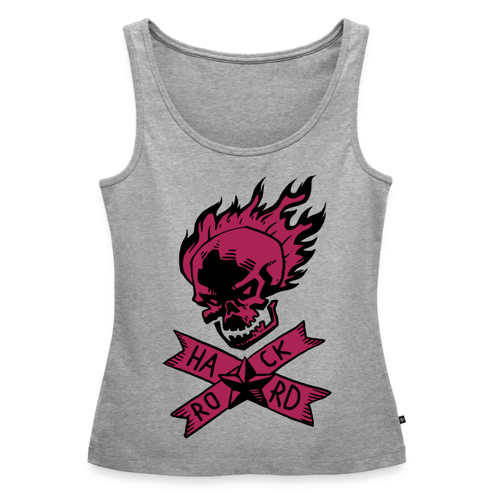Frauen Premium Tank Top "Hard Rock" - Grau meliert