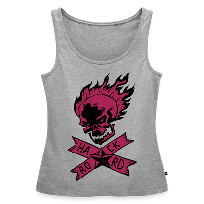 Frauen Premium Tank Top "Hard Rock" - Grau meliert