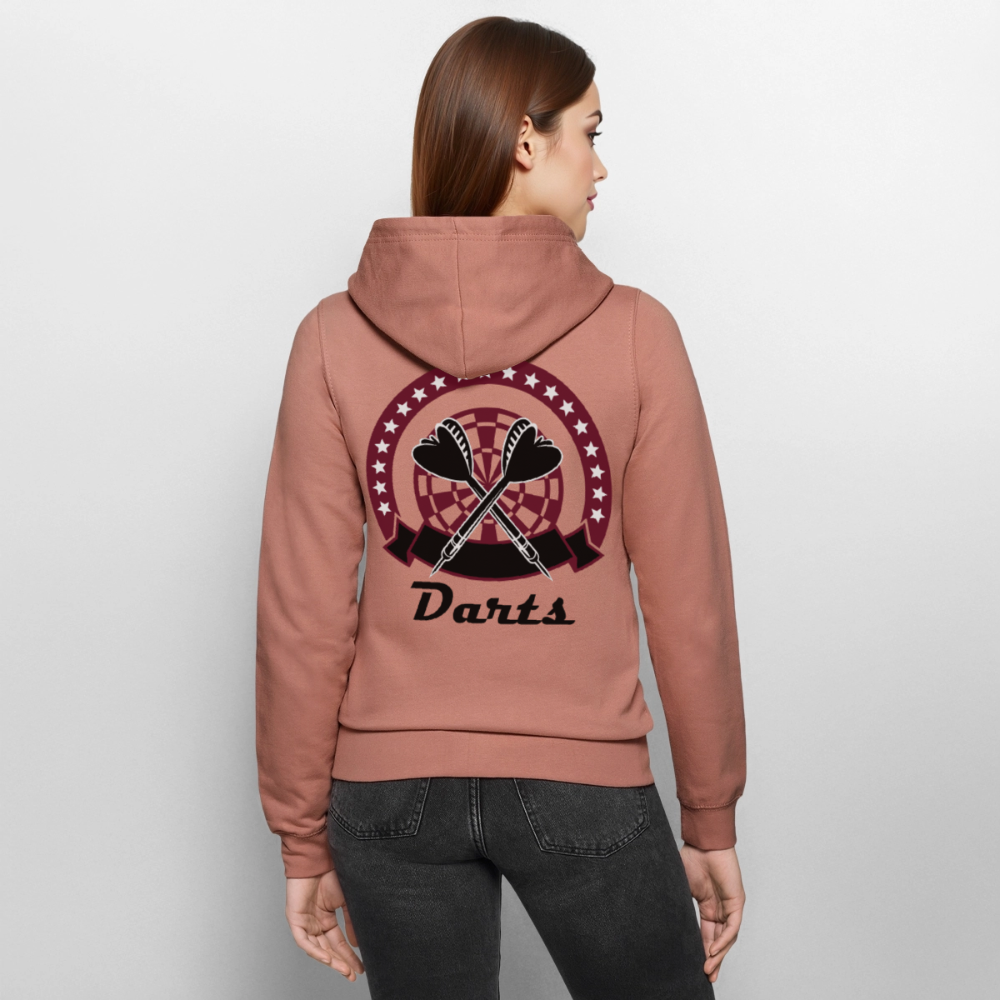 Kapuzenjacke Damen "Darts" - Altrosa