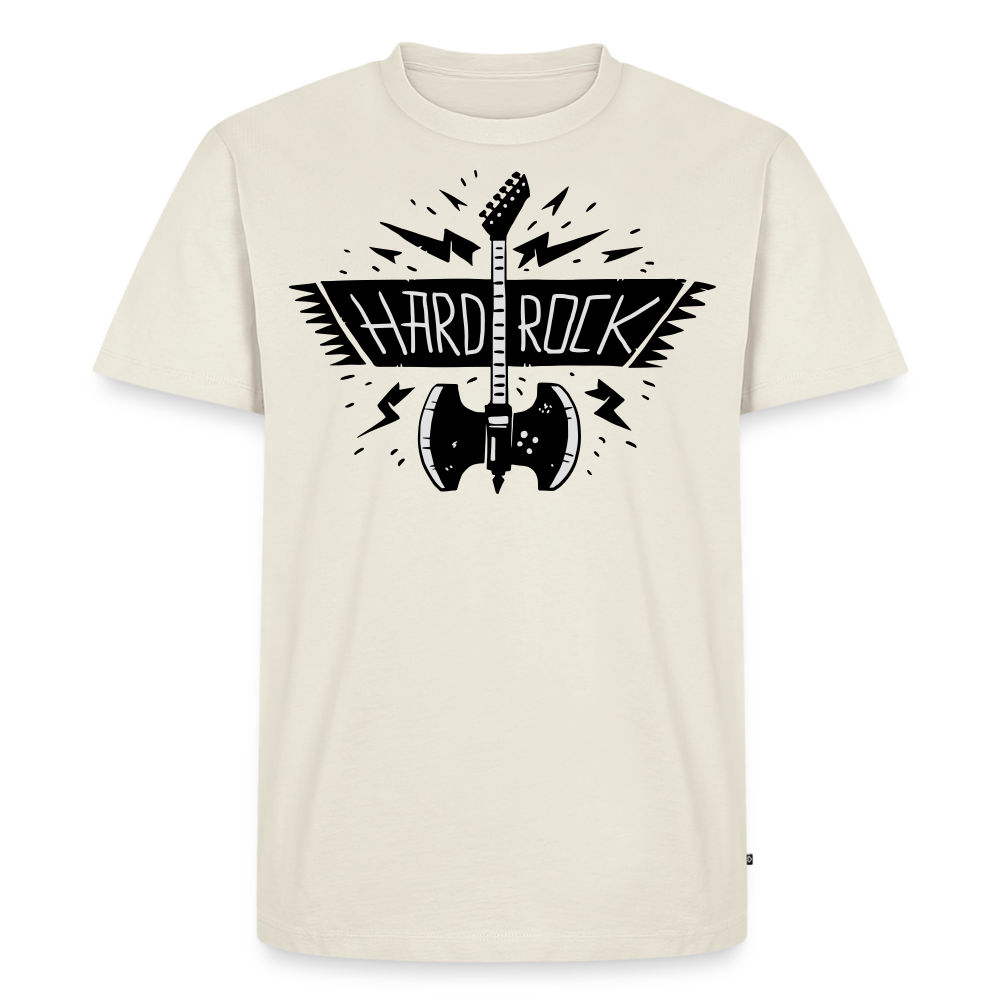 Männer Premium T-Shirt "Hard Rock" - Naturweiß