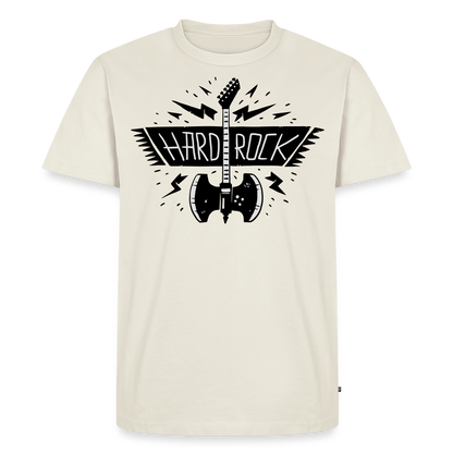 Männer Premium T-Shirt "Hard Rock" - Naturweiß
