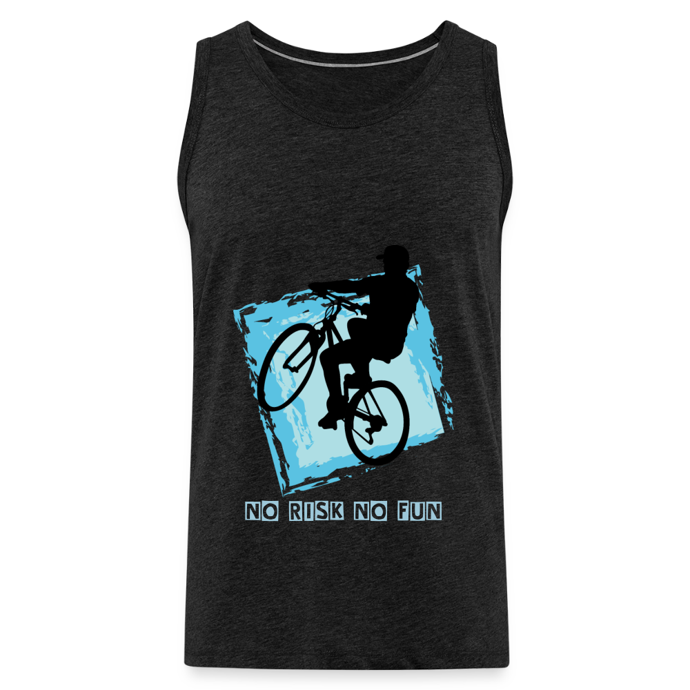 Tanktop Herren "No Risk No Fun" - Anthrazit