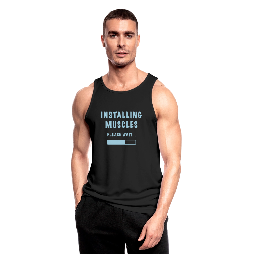 Tanktop atmungsaktiv Herren "Muscles" - Schwarz