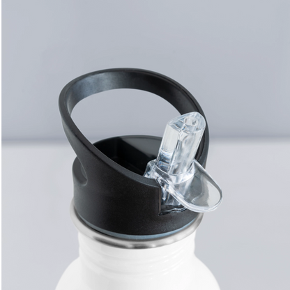 Trinkflasche "Power Up" - Weiß
