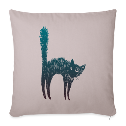 Sofakissenbezug 44 x 44 cm "Hallow-Cat" - mit Customizer personalisierbar - helles Taupe