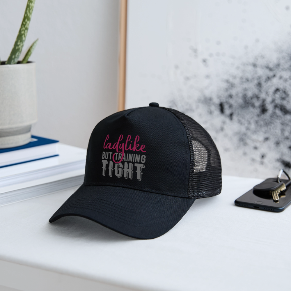 Trucker Cap "Ladylike" - Schwarz/Schwarz