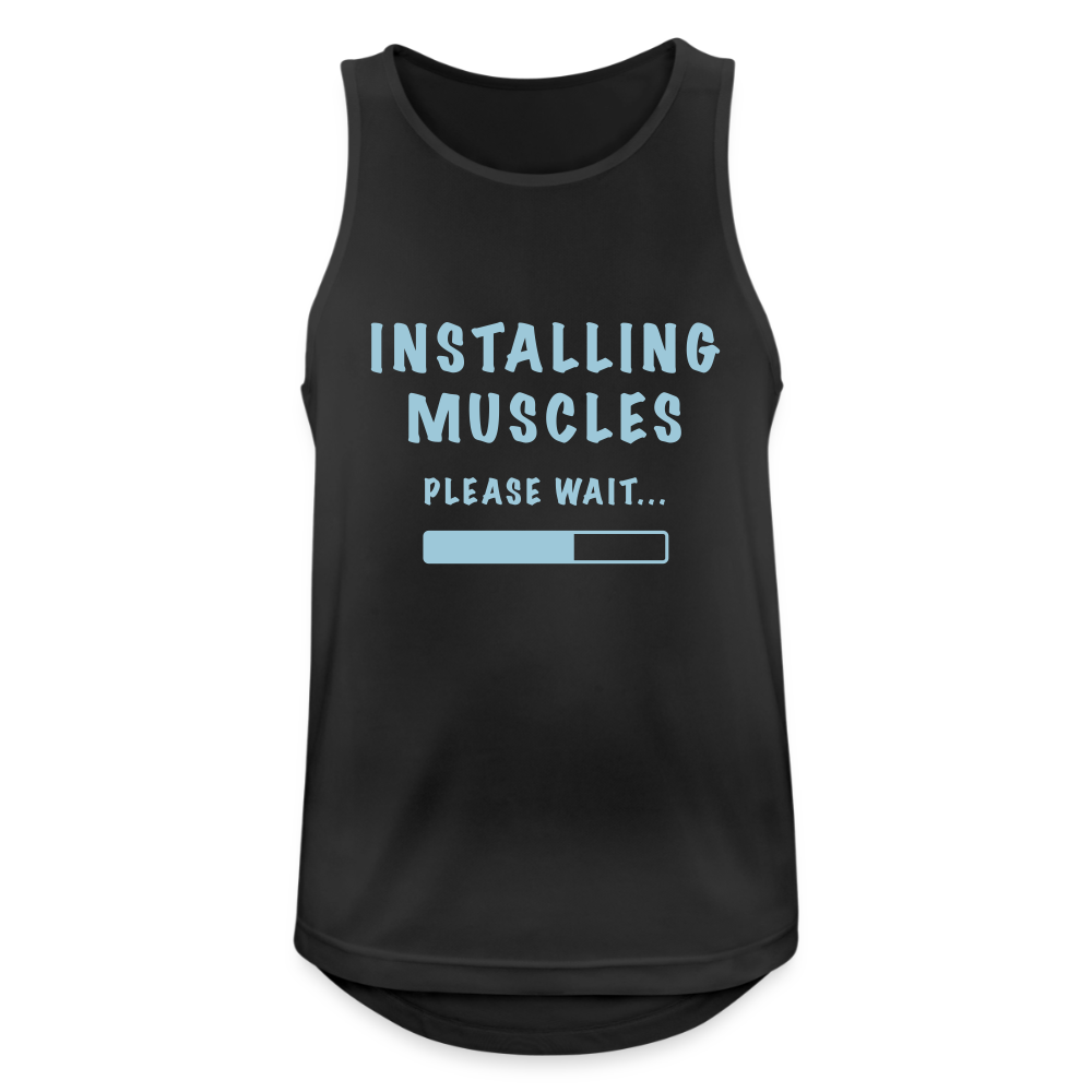 Tanktop atmungsaktiv Herren "Muscles" - Schwarz