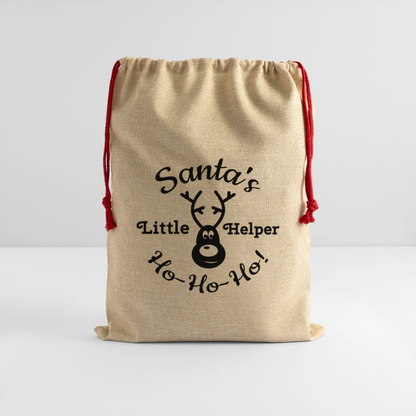 Jute Weihnachtssack - Beige