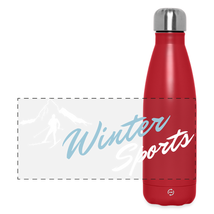 Thermosflasche "Wintersports" - Rot