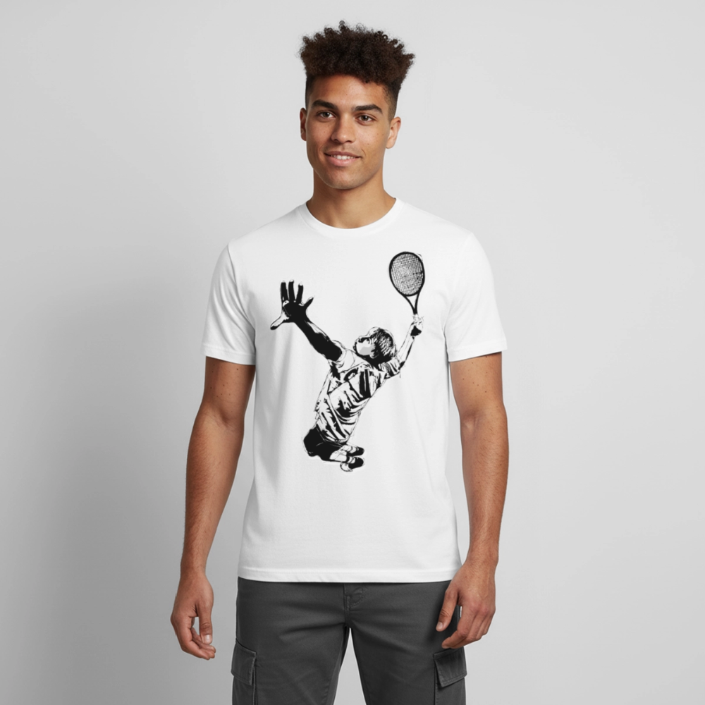 T-Shirt atmungsaktiv Herren "Tennisspieler" - Weiß