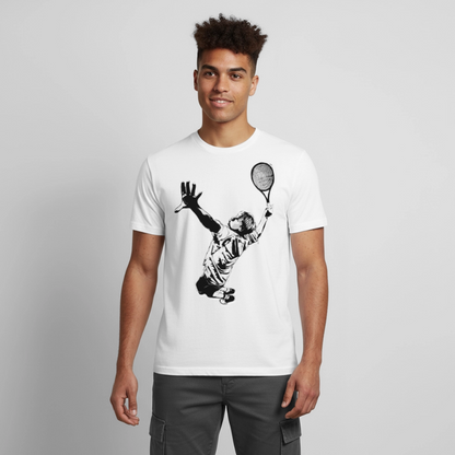 T-Shirt atmungsaktiv Herren "Tennisspieler" - Weiß