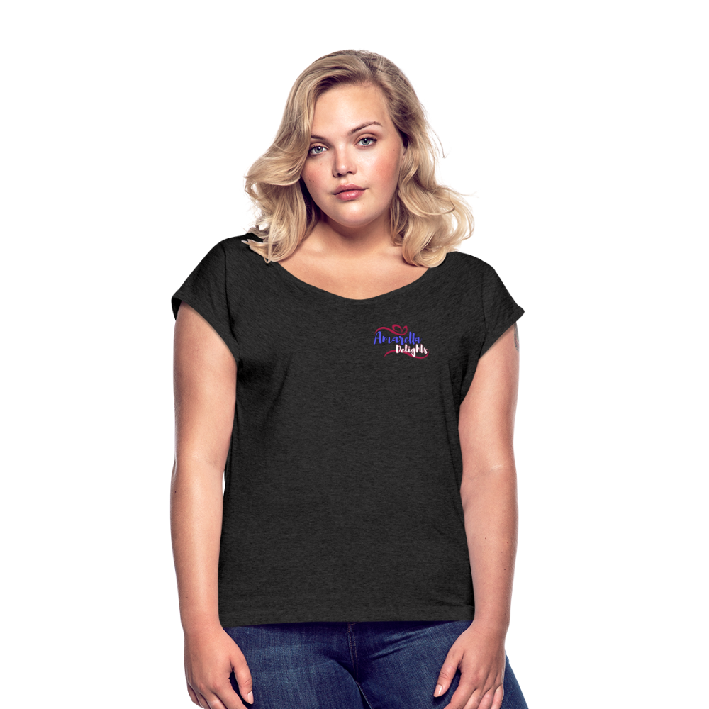 T-Shirt Damen "Amarella-Delights" - Schwarz meliert