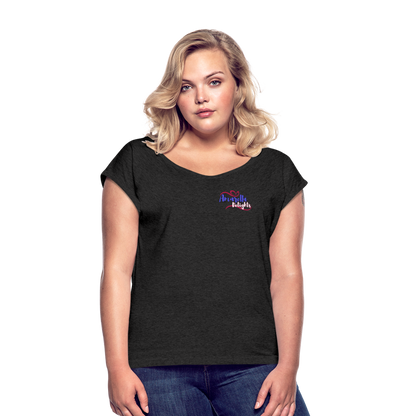 T-Shirt Damen "Amarella-Delights" - Schwarz meliert