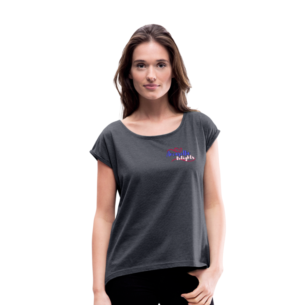 T-Shirt Damen "Amarella-Delights" - Navy meliert