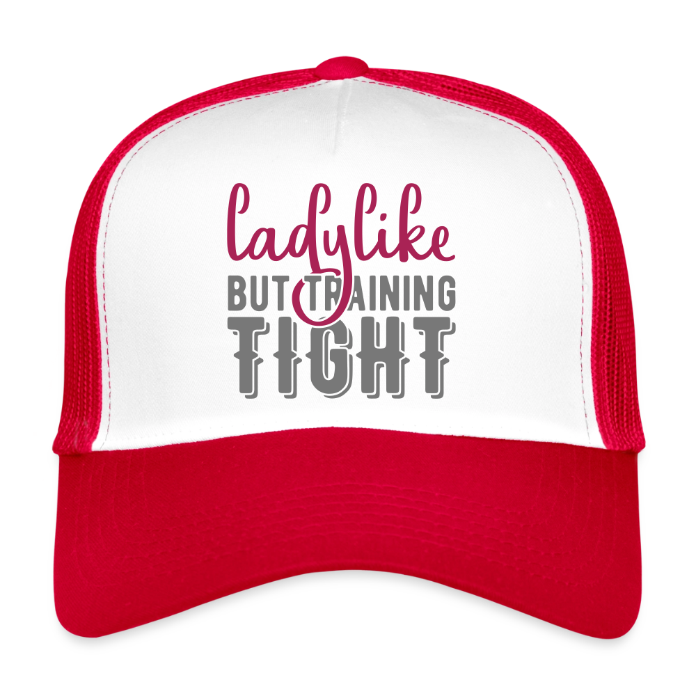 Trucker Cap "Ladylike" - Weiß/Rot