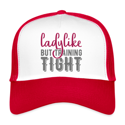 Trucker Cap "Ladylike" - Weiß/Rot