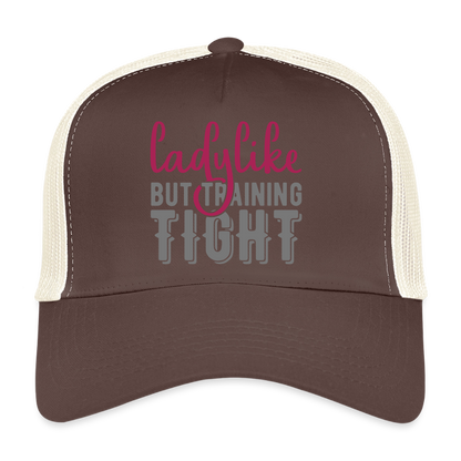 Trucker Cap "Ladylike" - Braun/Beige