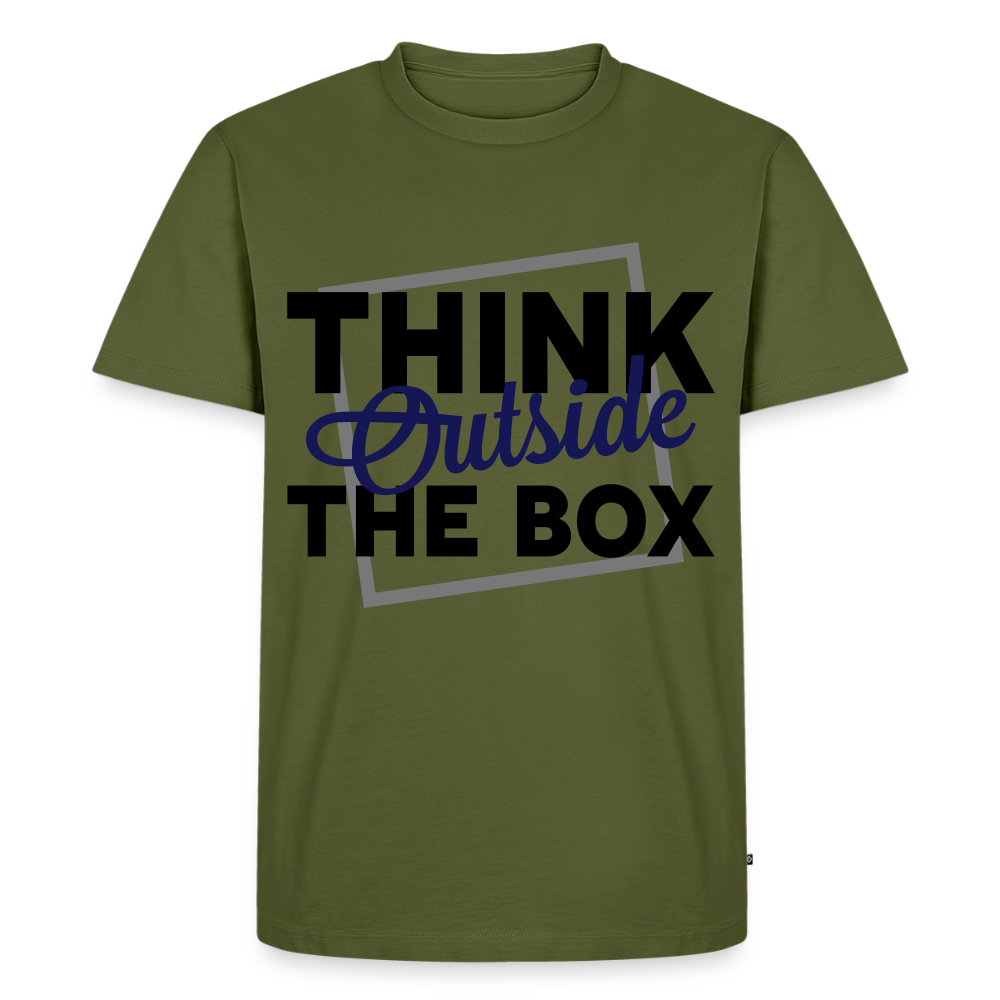 Premium T-Shirt "Outside the box" - Khaki