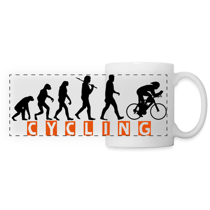 Panoramatasse "Cycling" - Weiß