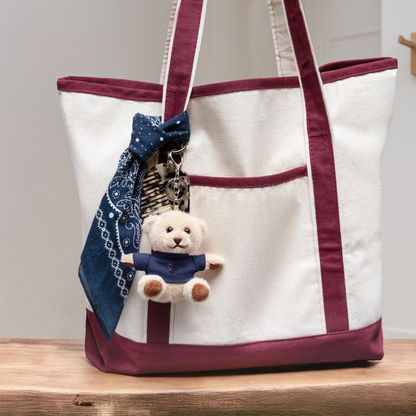 Kuscheltier Schlüsselanhänger "You and me" - Navy