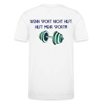 Funktions-T-Shirt Herren "Mehr Sport" - Weiß