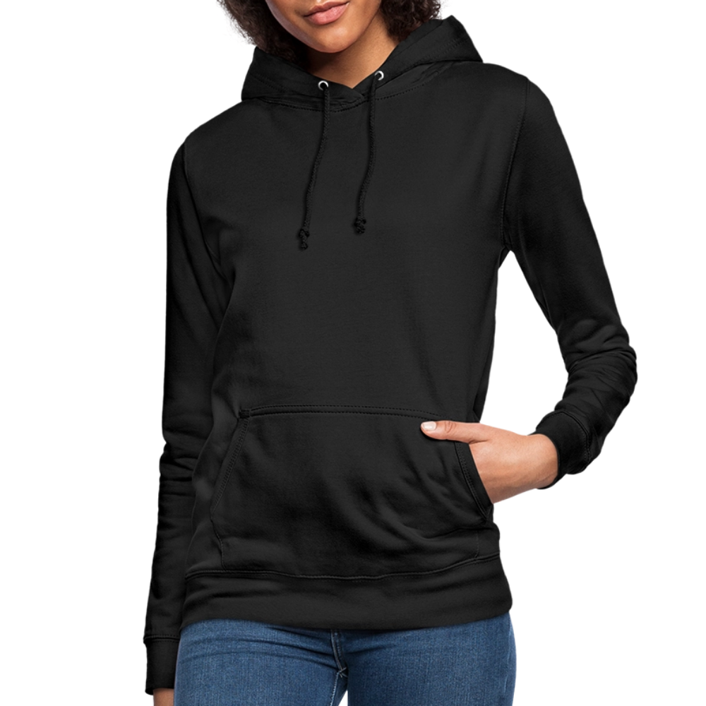 Frauen Hoodie "Totenkopf-Schwert" - Schwarz