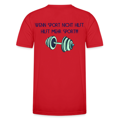 Funktions-T-Shirt Herren "Mehr Sport" - Rot
