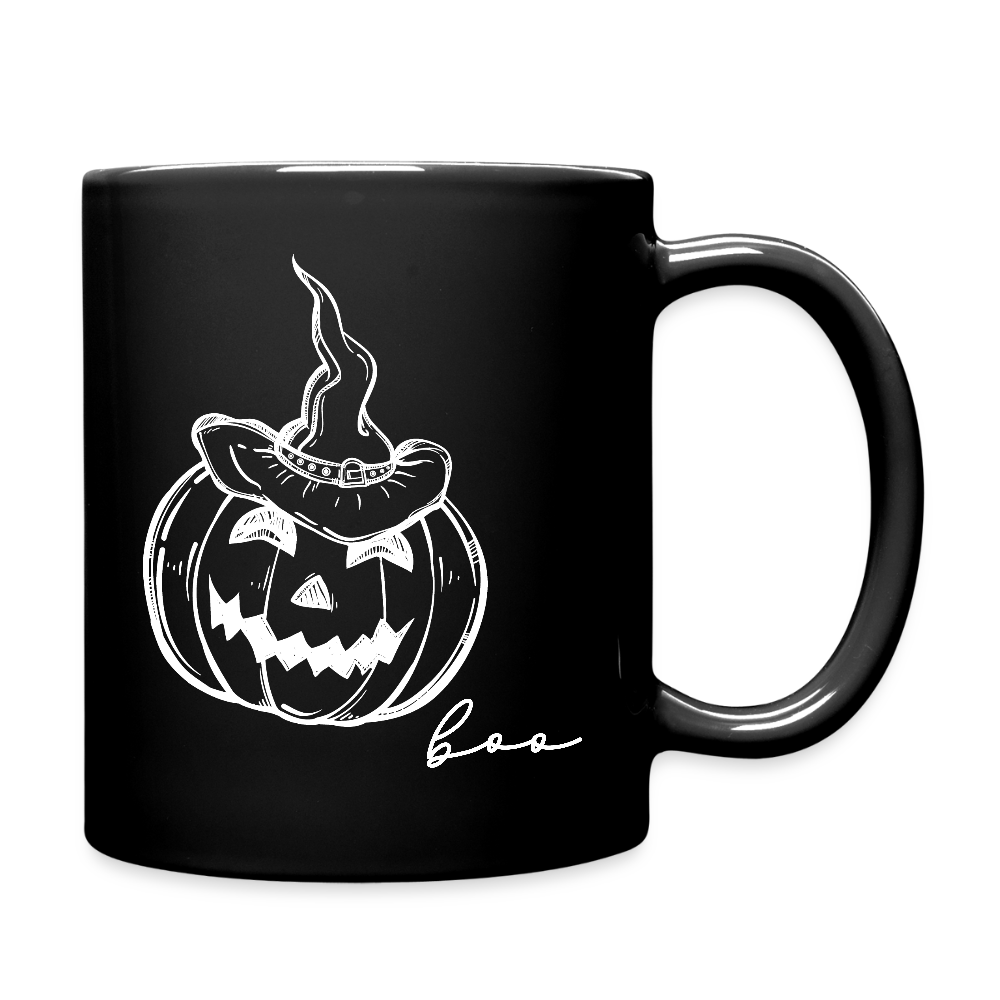 Tasse einfarbig "Kürbiskopf" - Schwarz